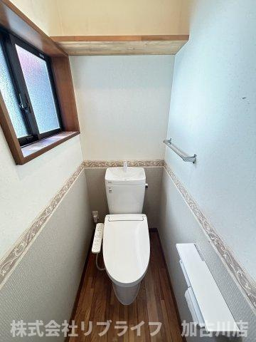 粟津戸建てのトイレ
