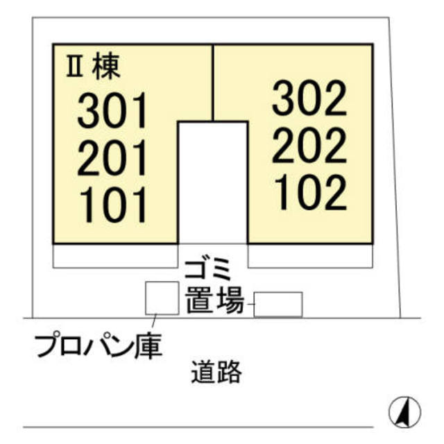 プリムヴェール　十八番館のその他|配置図