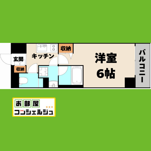 ディアレイシャス大須観音Ⅲの間取り