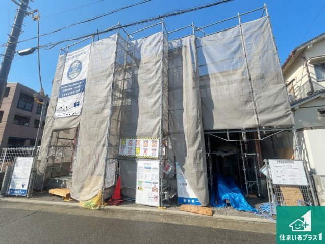 明石市大久保町西脇　第5期　新築一戸建ての外観|周辺は落ち着いた街並みの住宅地！子育てがしやすい住環境です！まだ未完成ですが、現地でしかわからない事もございます。是非一度ご覧ください。