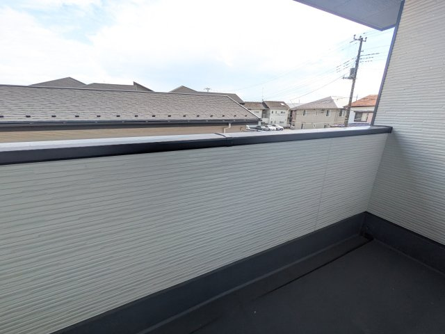 土浦市木田余　1期　新築戸建て　２号棟のバルコニー