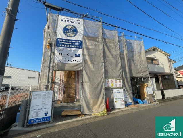明石市大久保町西脇　第5期　新築一戸建ての外観|周辺は落ち着いた街並みの住宅地！子育てがしやすい住環境です！まだ未完成ですが、現地でしかわからない事もございます。是非一度ご覧ください。