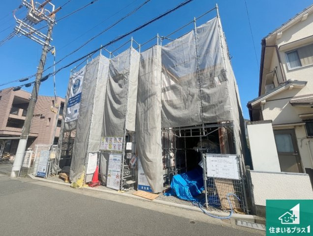 明石市大久保町西脇　第5期　新築一戸建ての外観|周辺は落ち着いた街並みの住宅地！子育てがしやすい住環境です！まだ未完成ですが、現地でしかわからない事もございます。是非一度ご覧ください。