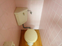 落ち着いた色調のトイレです