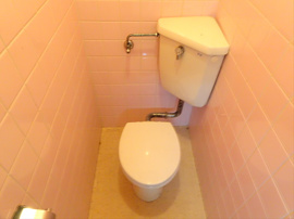 清潔感のあるトイレです