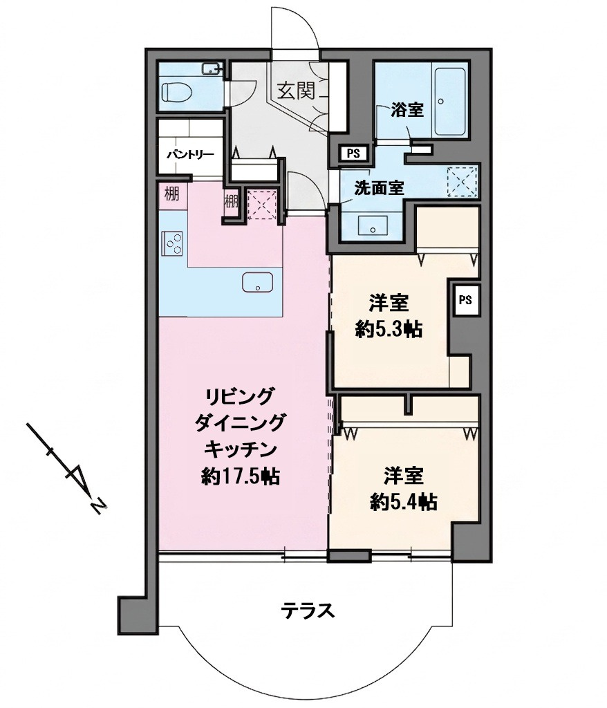 パレ神楽坂の間取り
