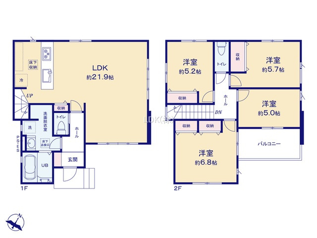 【間取り】 | 新築戸建／ふじみ野市亀久保（全1棟）