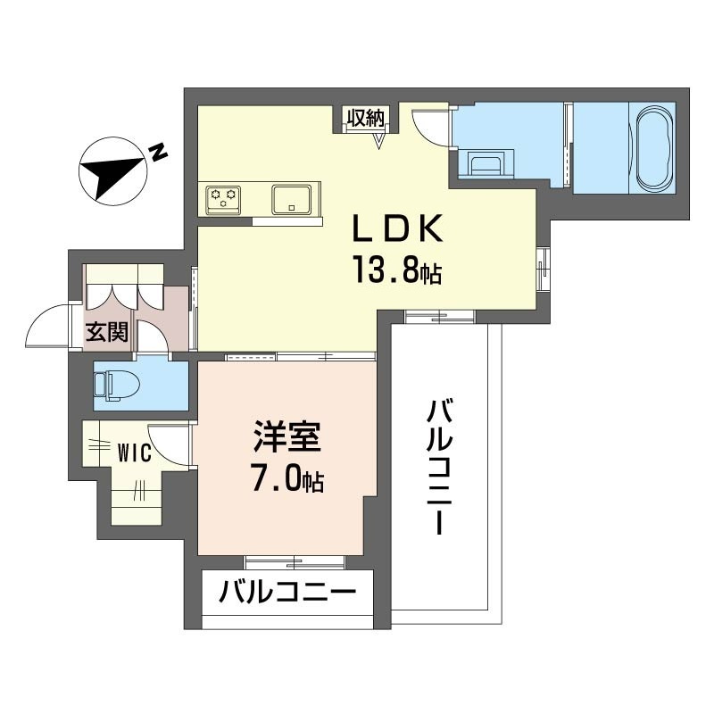 スプリング　クレストの間取り