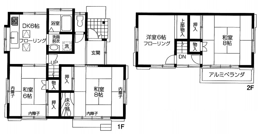 戸建 川越市石原町２丁目の間取り