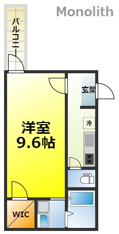 フジパレス鳳駅西Ⅲ番館の間取り