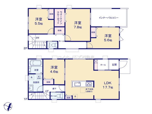 【間取り】 | 春日井市柏井町７丁目7-12『仲介料無料』新築戸建て | 3号棟