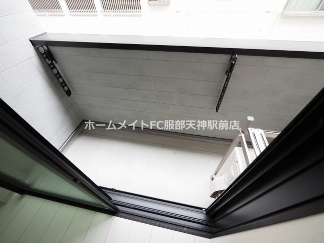 EIJU加島B(南側)のバルコニー
