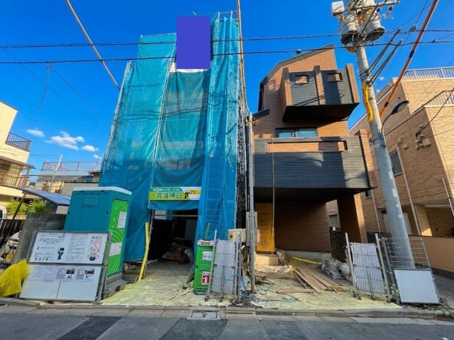 北区志茂5丁目 全2号棟 2号棟の外観|足場が外れました ご内覧もしていただけます