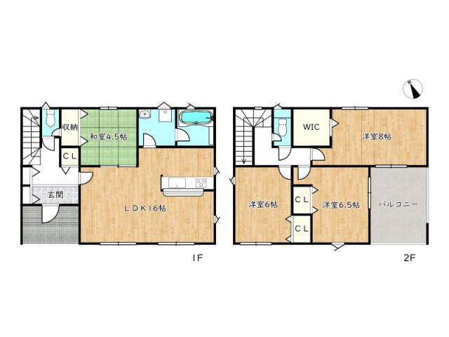 【間取り】 | 姫路市四郷町山脇第19／全2棟
