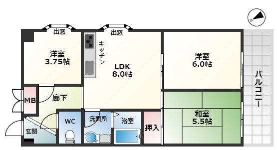 【間取り】 | メゾン千里中央