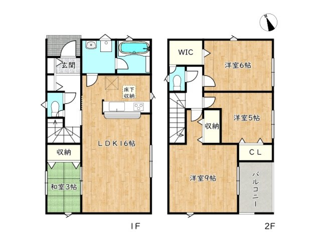 【間取り】 | 姫路市四郷町山脇第19／全2棟