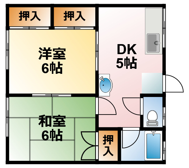 聖ハイツ第1の間取り