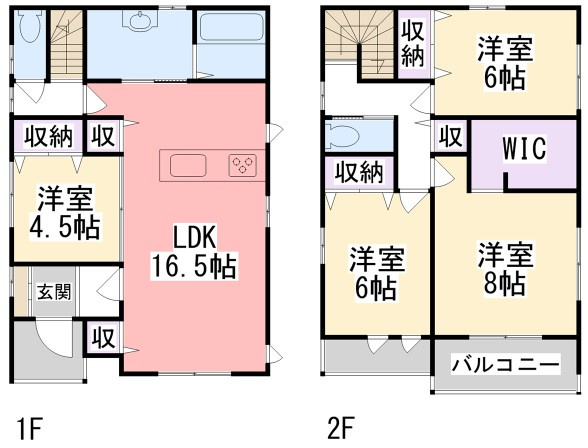 久留米市江戸屋敷１丁目1期2号棟の間取り
