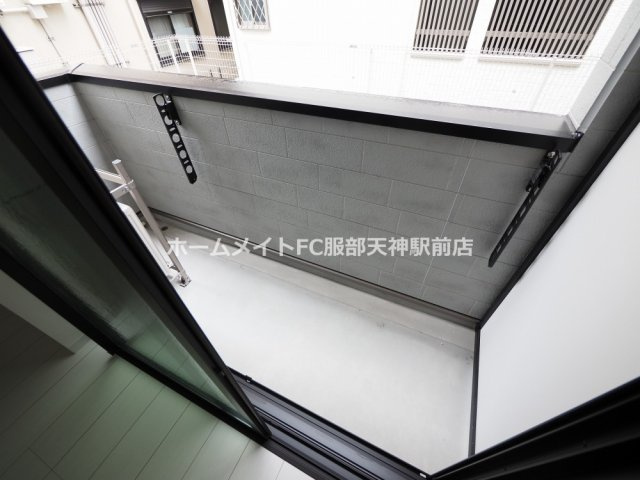 EIJU加島B(南側)のバルコニー