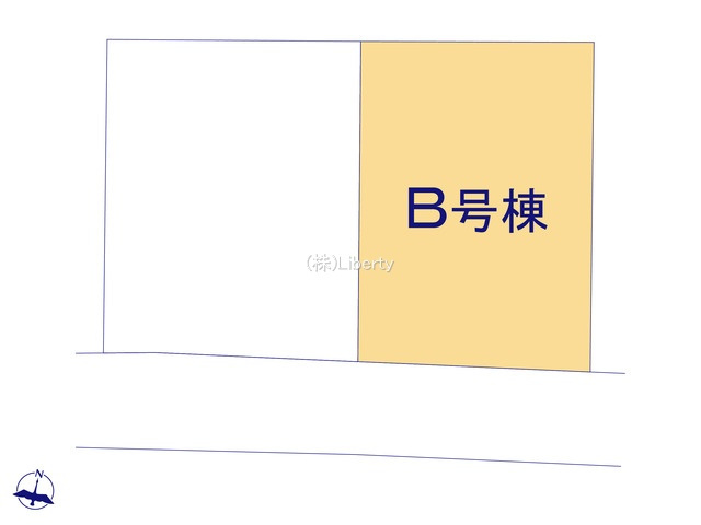 つくばみらい市伊奈東　新築戸建　B号棟の区画図