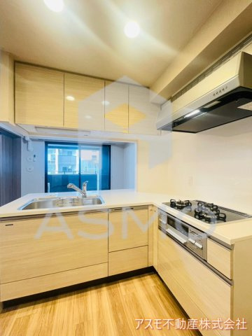 【キッチン】 | プレサンスレジェンド堺筋本町タワー | 同マンション別部屋　参考写真　キッチンはI字です