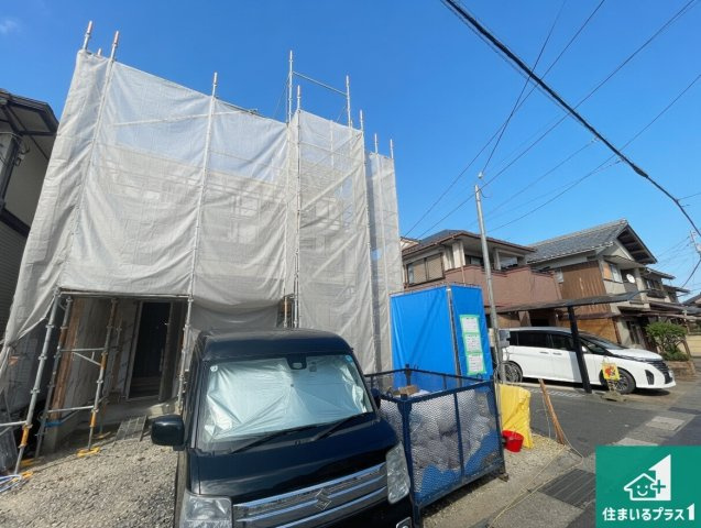 ★5(土)6(日)現地見学可能！★大津市本堅田　限定1邸の外観|現在の進捗状況です！順調に作業進行中、完成が待ち遠しいです！詳細の間取り等、お気軽にお問い合わせください！