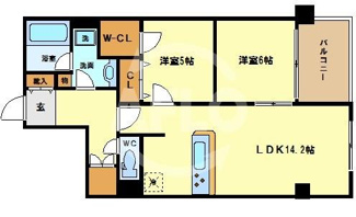 【間取り】 | グレンパーク梅田北　扇町小学校区 | グレンパーク梅田北　開放感のある間取り