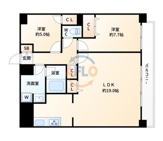 【間取り】 | セノアタワー新大阪　啓発小学校区 | セノアタワー新大阪　間取り