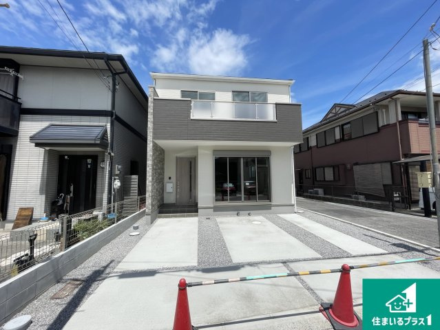 大津市本堅田　第1期　新築一戸建ての外観|周辺は落ち着いた街並みの住宅地！子育てがしやすい住環境です！