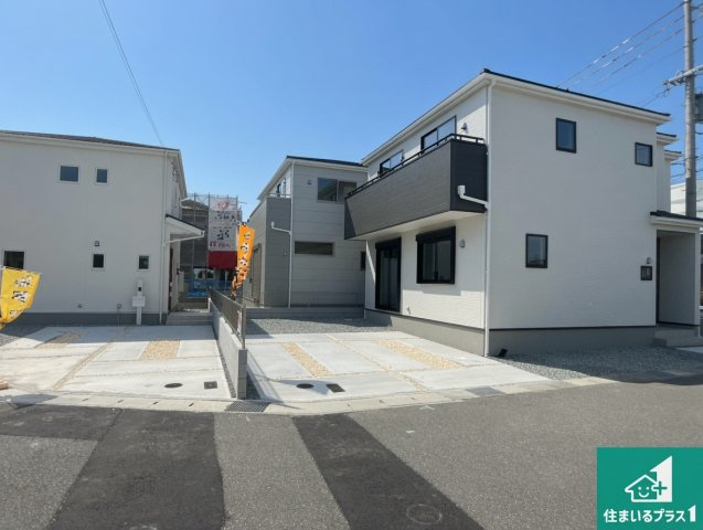 姫路市町坪　新築一戸建ての外観|お客様に長く安心して住んでいだだける事にこだわった家づくり！住んでからのアフターサービスにもしっかりと取り組んでいます！