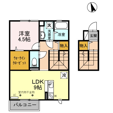 ファミィーユ Ｋの間取り