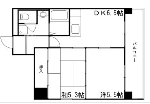 大栄・十二所前レジデンスの間取り