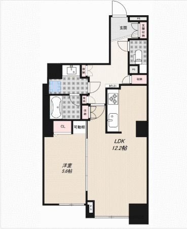 横浜市西区平沼１丁目の賃貸マンションの間取り