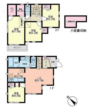 藤沢市白旗４丁目　中古戸建　全１棟の外観