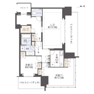 【間取り】 | グラングリーン大阪THE NORTH RESIDENCE　扇町小学校 | 間取り
