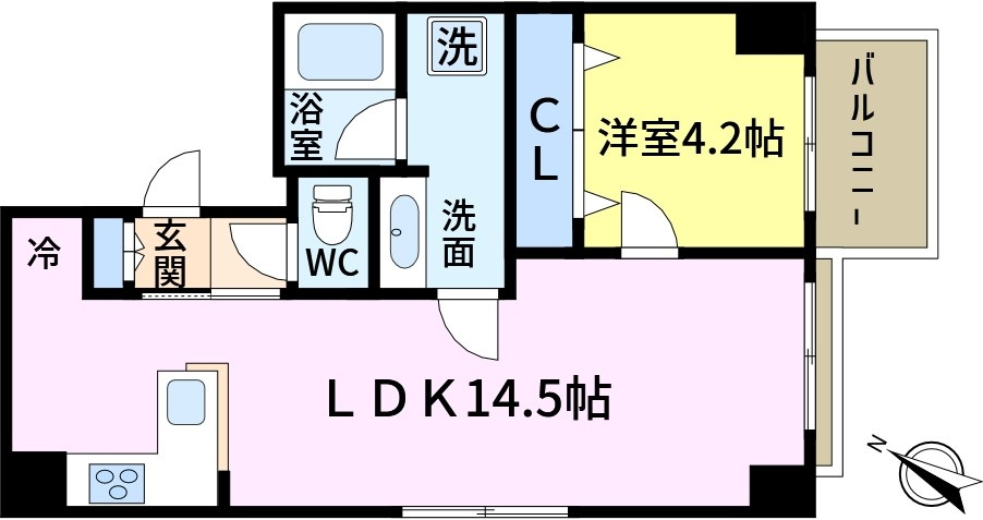 キャッスルマンション新小岩の間取り