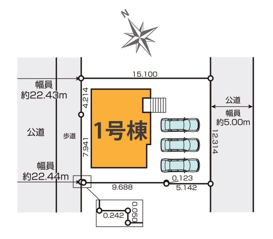 [新築住宅] 坂戸市柳町 5期 全1棟の区画図