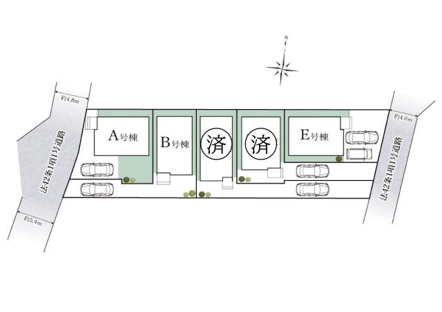 【区画図】 | 青く澄み渡った綺麗な空と、陽の光をたっぷりと受ける、そんな新築住宅で新生活をスタートしてみませんか？見学・ご相談等、ミライズホーム(株)までお気軽にご連絡下さい。