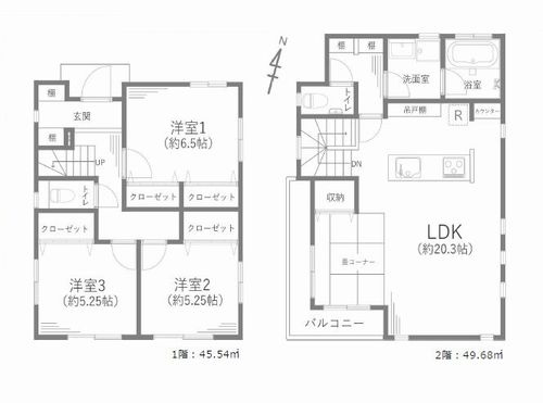 【仲介手数料０円】座間市相武台3丁目　中古一戸建ての間取り|座間市相武台3丁目　中古一戸建て