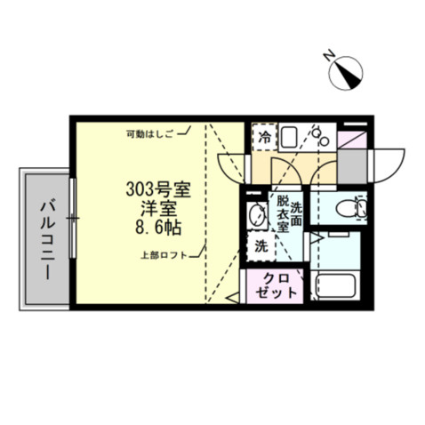 ベイルーム田奈Ⅰの間取り