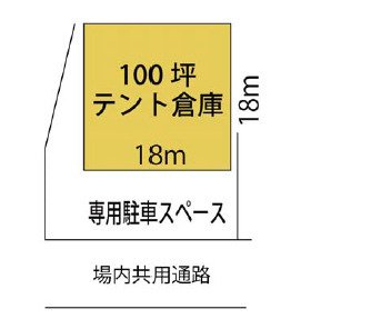 柏市藤心の倉庫の間取り
