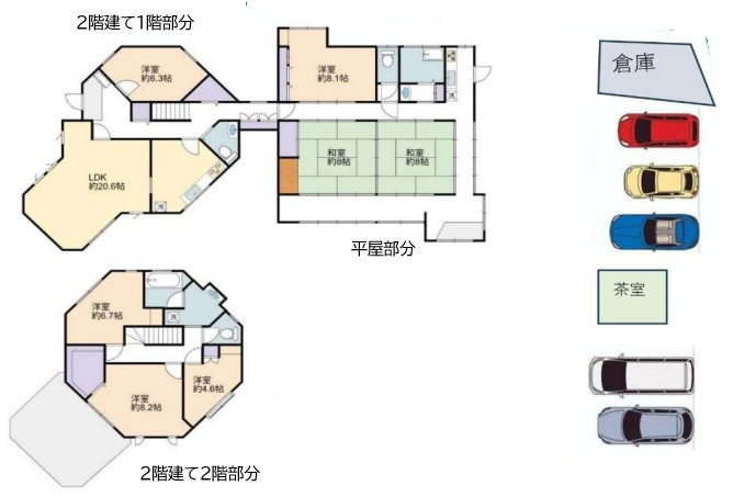 狭山市広瀬2丁目　中古戸建の間取り