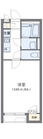 クレイノ光和Ｂの間取り|代表的な間取のため実際の間取とは異なる場合があります