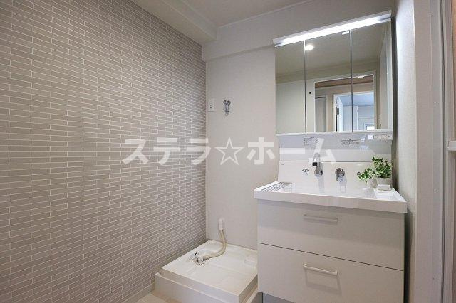 チサンマンション高槻の独立洗面台|使いやすい独立洗面台です