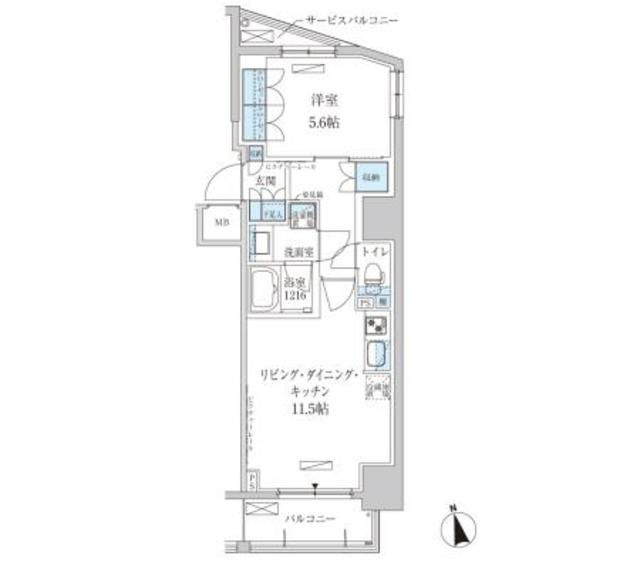 パークアクシス東上野の間取り