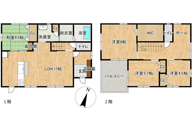 安芸郡熊野東山の間取り