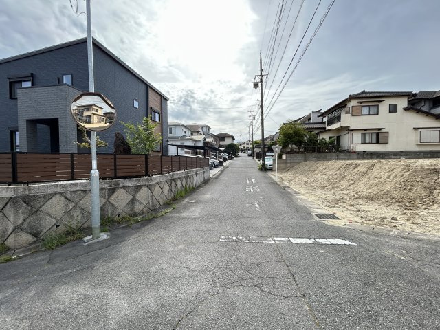 知多市八幡新町3丁目　全2区画　B区画の前面道路含む現地写真|R8.5.7撮影　南側接道6ｍ！