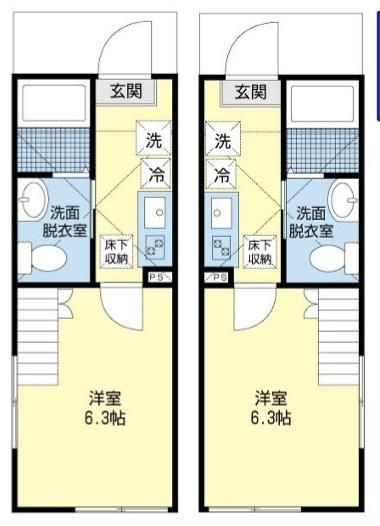 横浜市金沢区富岡西４丁目の一棟アパートの間取り