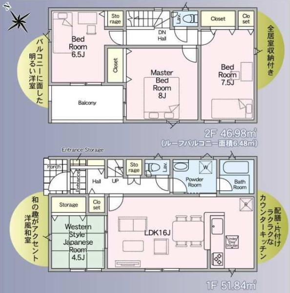 古河市中田第6　新築戸建　1号棟