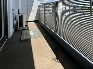 ラグゼナ平和台のバルコニー